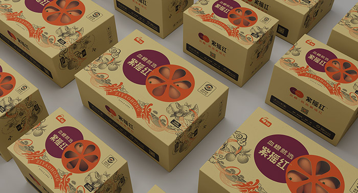 紫摇红资中血橙 / 农产品策划 / 紫摇红2021年系列包装设计